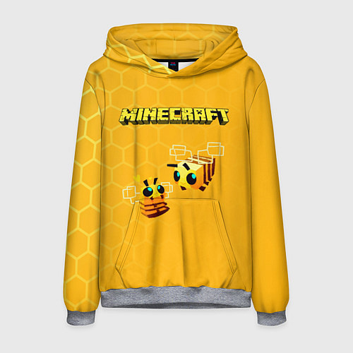 Мужская толстовка Minecraft / 3D-Меланж – фото 1