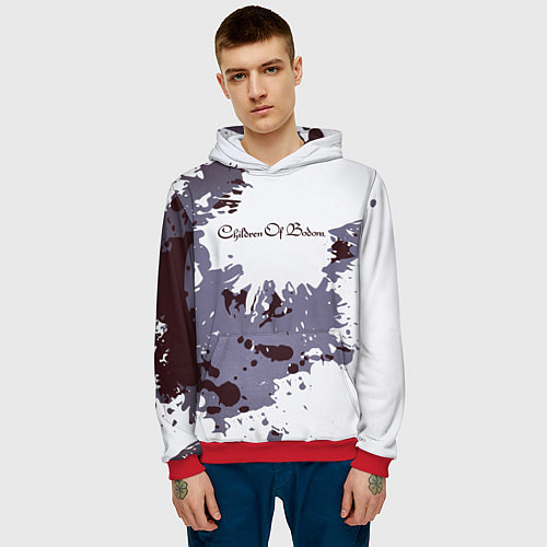 Мужская толстовка Children of Bodom / 3D-Красный – фото 3