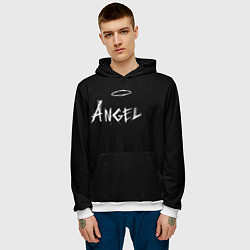 Толстовка-худи мужская ANGEL, цвет: 3D-белый — фото 2