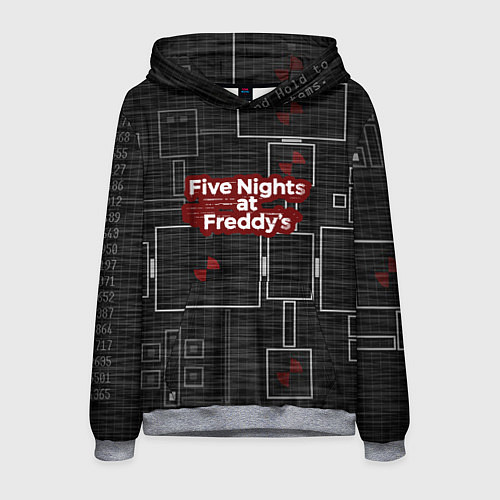 Мужская толстовка Five Nights At Freddy / 3D-Меланж – фото 1