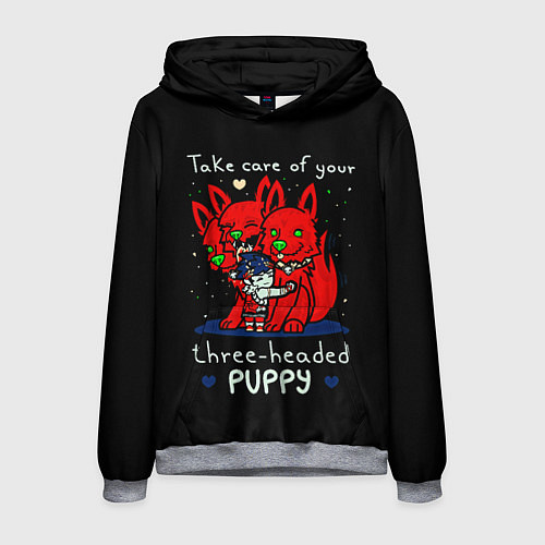 Мужская толстовка Hades Загрей и милый цербер / 3D-Меланж – фото 1