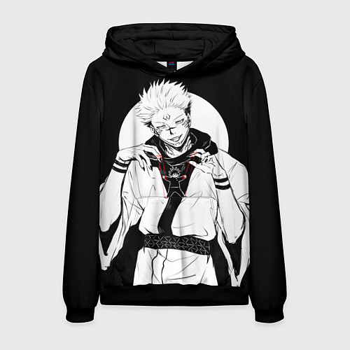 Мужская толстовка Сукуна / 3D-Черный – фото 1