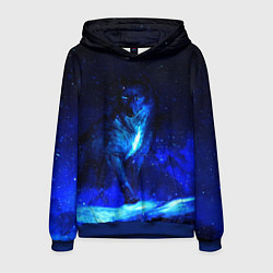 Толстовка-худи мужская Dark Wolf, цвет: 3D-синий