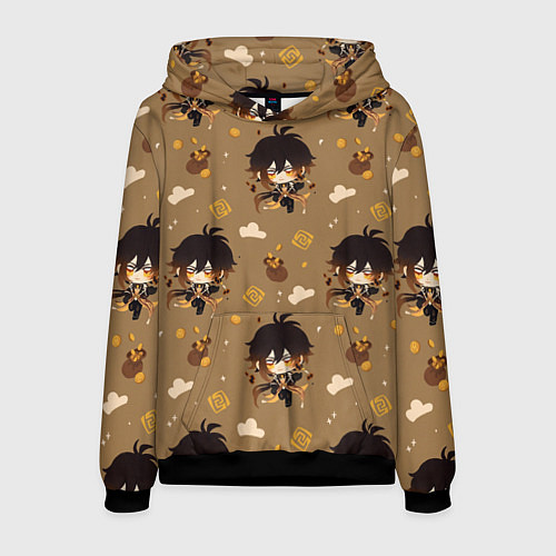 Мужская толстовка Чиби Чжун Ли / 3D-Черный – фото 1