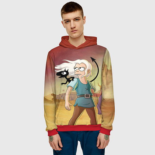 Мужская толстовка Разочарование / 3D-Красный – фото 3