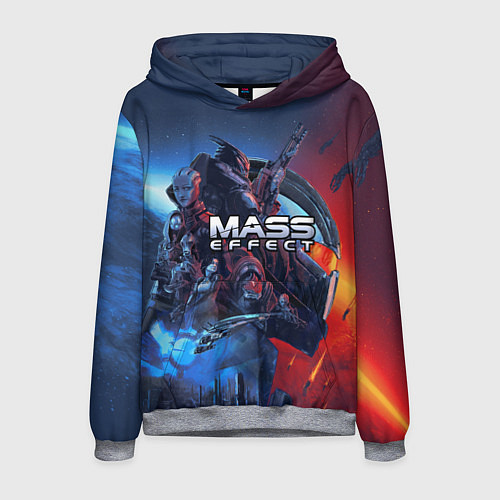 Мужская толстовка Mass EFFECT Legendary ed / 3D-Меланж – фото 1