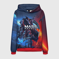 Толстовка-худи мужская Mass EFFECT Legendary ed, цвет: 3D-красный