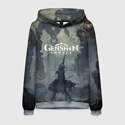 Толстовка-худи мужская Genshin impact Noelle, цвет: 3D-меланж