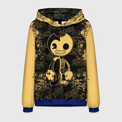 Толстовка-худи мужская Bendy And The Ink Machine краска, цвет: 3D-синий