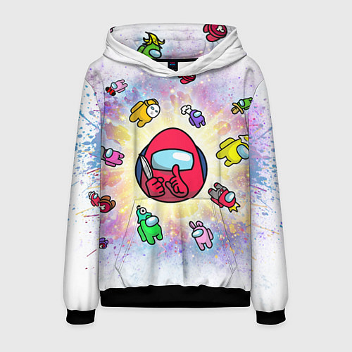 Мужская толстовка Among us space / 3D-Черный – фото 1