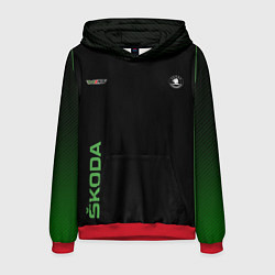 Толстовка-худи мужская Шкода РС Z, цвет: 3D-красный