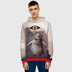 Толстовка-худи мужская Little, цвет: 3D-красный — фото 2