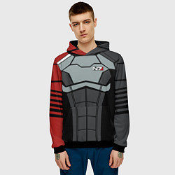 Толстовка-худи мужская КОСТЮМ N7 MASS EFFECT N7 М, цвет: 3D-черный — фото 2