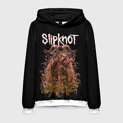 Толстовка-худи мужская SLIPKNOT, цвет: 3D-белый