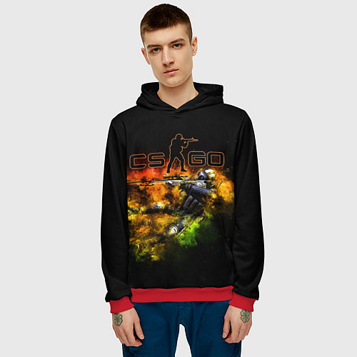 Мужская толстовка КС / 3D-Красный – фото 3