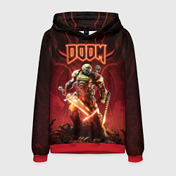 Толстовка-худи мужская Doom Думгай, цвет: 3D-красный