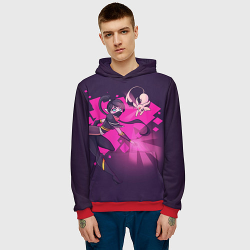 Мужская толстовка Темпларочка Dota 2 / 3D-Красный – фото 3