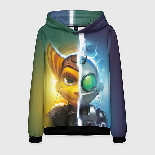 Мужская толстовка Рэтчет и Кланr / 3D-Черный – фото 1