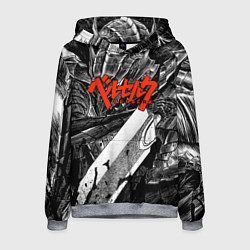Толстовка-худи мужская BERSERK БЕРСЕРК, цвет: 3D-меланж