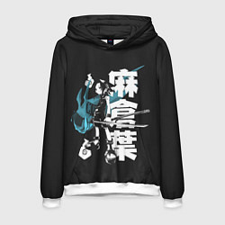 Толстовка-худи мужская Yoh Asakura, цвет: 3D-белый