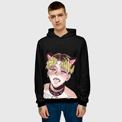 Толстовка-худи мужская АхегаоAhegao О Чан У, цвет: 3D-черный — фото 2