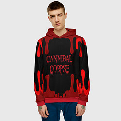 Толстовка-худи мужская Cannibal Corpse, цвет: 3D-красный — фото 2
