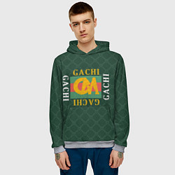 Толстовка-худи мужская GACHI GUCCI, цвет: 3D-меланж — фото 2