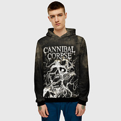 Толстовка-худи мужская Cannibal Corpse, цвет: 3D-черный — фото 2