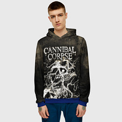 Толстовка-худи мужская Cannibal Corpse, цвет: 3D-синий — фото 2