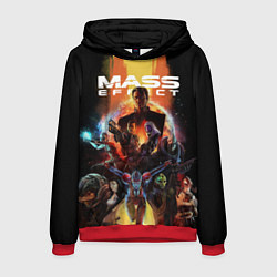 Толстовка-худи мужская Mass effect, цвет: 3D-красный