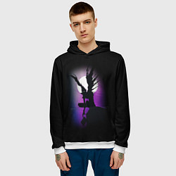 Толстовка-худи мужская DEATH NOTE ТЕТРАДЬ СМЕРТИ, цвет: 3D-белый — фото 2