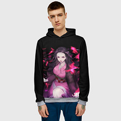 Толстовка-худи мужская NEZUKO НЕЗУКО KNY, цвет: 3D-меланж — фото 2