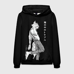 Толстовка-худи мужская Выдающиеся звери Легоси, цвет: 3D-черный