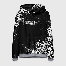 Толстовка-худи мужская DEATH NOTE ТЕТРАДЬ СМЕРТИ, цвет: 3D-меланж
