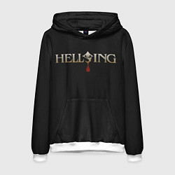 Толстовка-худи мужская Hellsing, цвет: 3D-белый