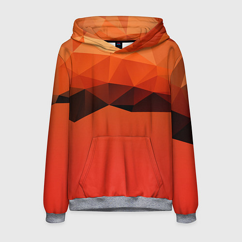 Мужская толстовка Геометрические облака / 3D-Меланж – фото 1