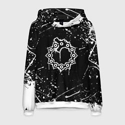 Толстовка-худи мужская 7 СМЕРТНЫХ ГРЕХОВ МЕЛИОДАС, цвет: 3D-белый