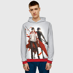 Толстовка-худи мужская Master of Skill Ye Xiu, цвет: 3D-красный — фото 2