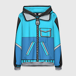 Толстовка-худи мужская Куртка, цвет: 3D-меланж