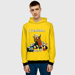Толстовка-худи мужская Cuphead x DMC, цвет: 3D-черный — фото 2