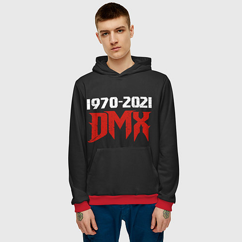 Мужская толстовка DMX 1970-2021 / 3D-Красный – фото 3