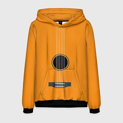 Толстовка-худи мужская ГИТАРА, цвет: 3D-черный