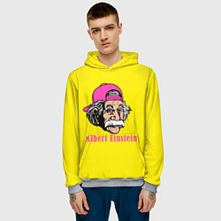 Толстовка-худи мужская Albert Einstein, цвет: 3D-меланж — фото 2