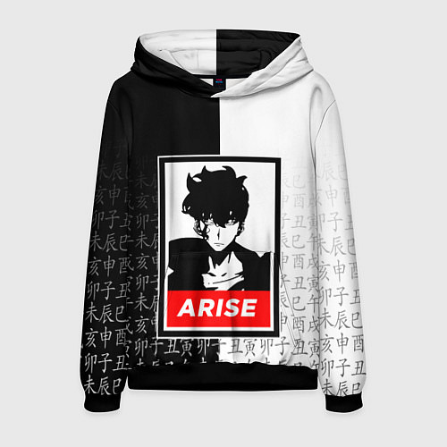 Мужская толстовка СОН ДЖИН ВУ SOLO LEVELING / 3D-Черный – фото 1