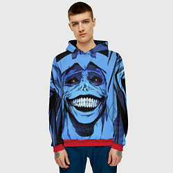 Толстовка-худи мужская ПОДНЯТИЕ УРОВНЯ В ОДИНОЧКУ, цвет: 3D-красный — фото 2