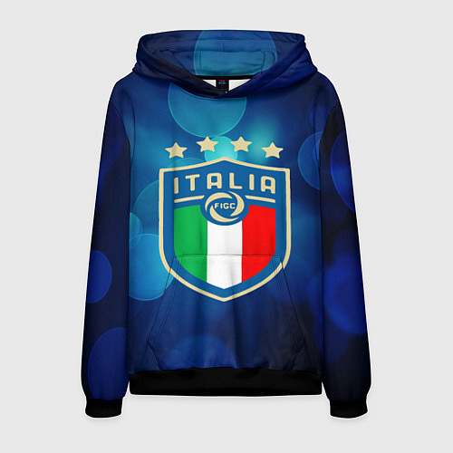 Мужская толстовка Сборная Италии / 3D-Черный – фото 1