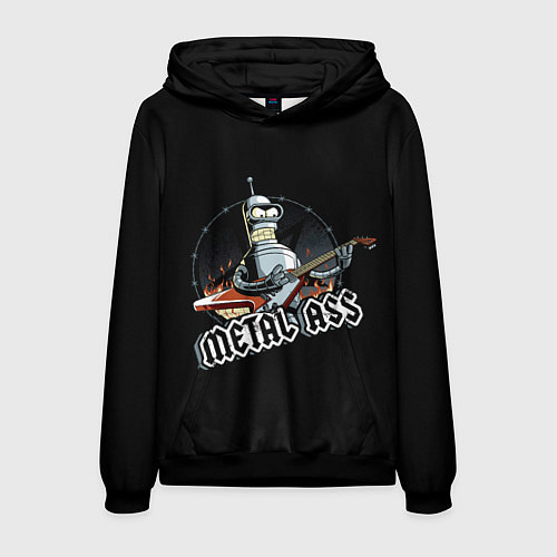 Мужская толстовка Metal Bender / 3D-Черный – фото 1