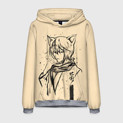 Толстовка-худи мужская Kitsune Tomoe, цвет: 3D-меланж