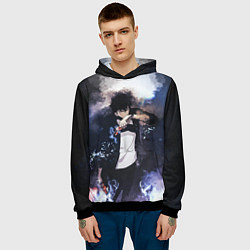 Толстовка-худи мужская Сон Джин Ву, цвет: 3D-черный — фото 2