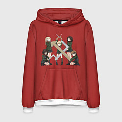 Толстовка-худи мужская Girls und Panzer Правда, цвет: 3D-белый